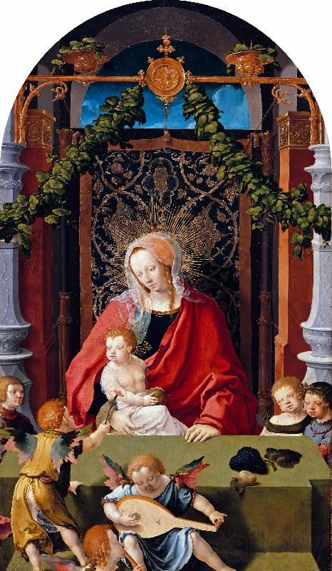 Lucas van Leyden Madonna and Child or Virgin and Child with Angels